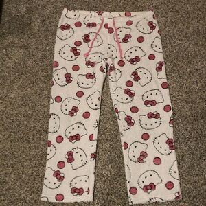Hello Kitty Pajama Bottoms - White and Pink